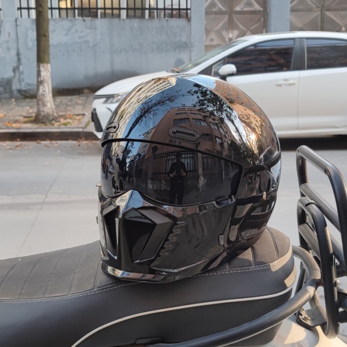 ORZ motorcycle retro helmet cruise men's and women's combination full helmet scorpion helmet reserv