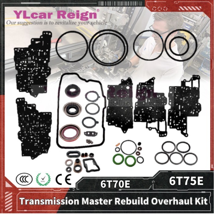 6T70E 6T75E Automatic Transmission Gearbox Overhaul Kit Rebuild Repair Seals Gasket O-rings for BUI