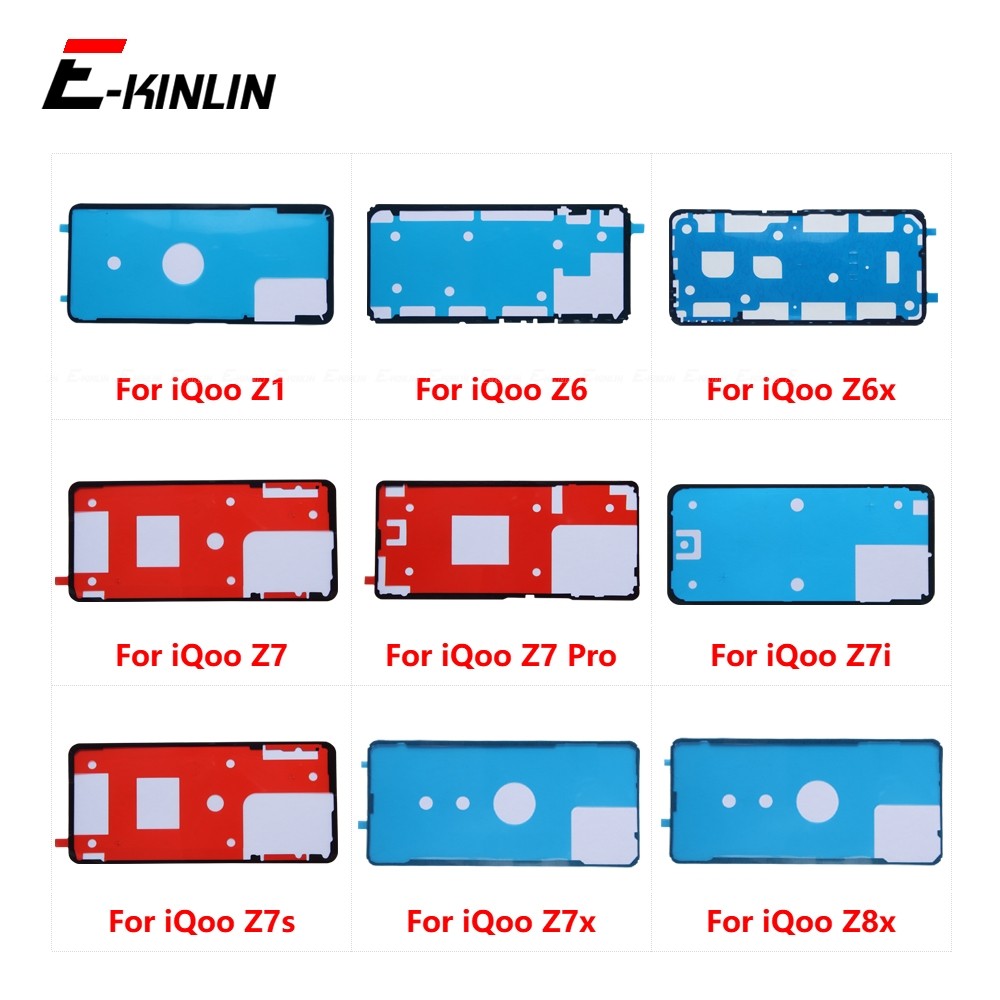 จอแสดงผล LCD ฝาหลังแบตเตอรี่ด้านหลังสติกเกอร์กาวเทปกาวสําหรับ Vivo iQoo Z1 Z6 Z6x Z7 Pro Z7i Z7s Z7x