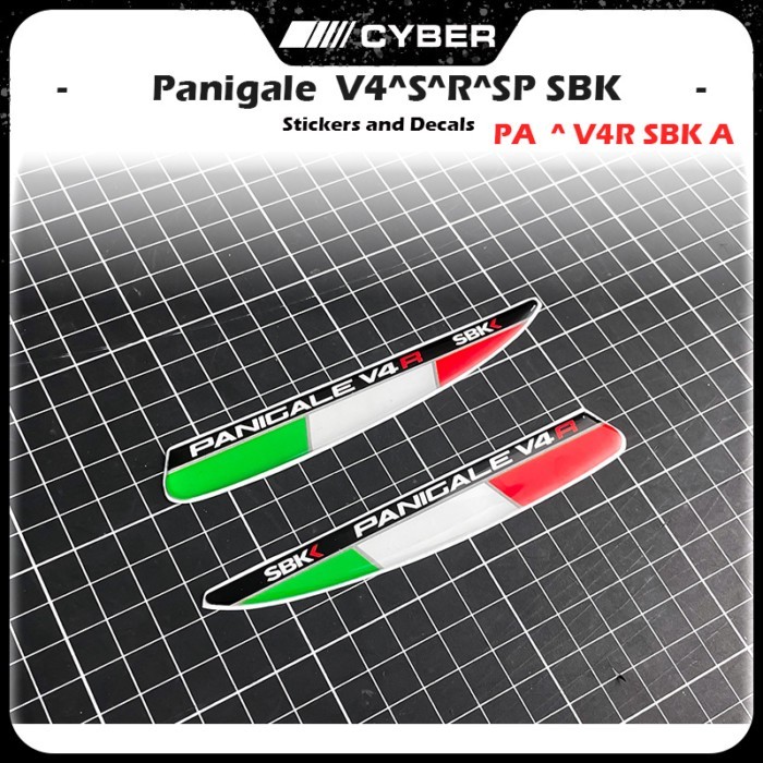 V4R SBK For Ducati Supersport Panigale V4 V4S V4R SBK 2018-2022 Italian Tricolor Flags for Wings 3D