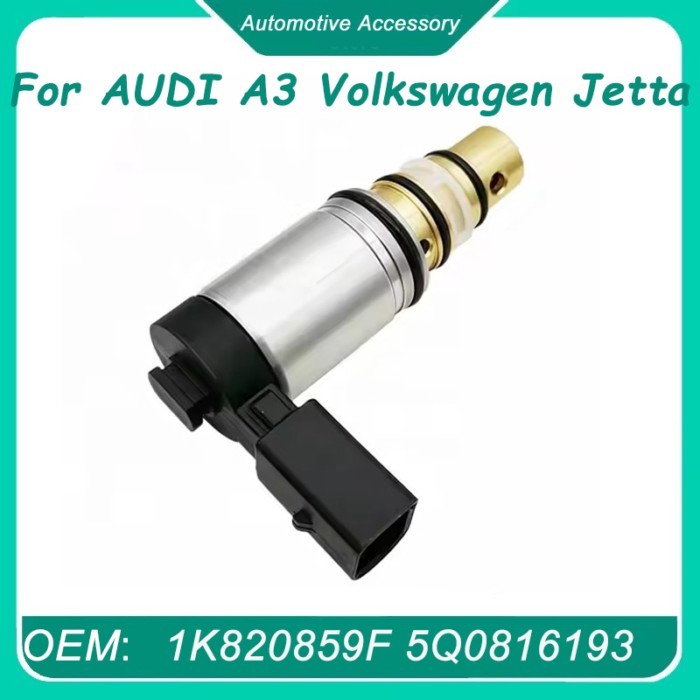 5Q0816193 1Pcs Ac Compressor Control Solenoid Valve for Sanden Mk5 Mk6 AUDI A3 Volkswagen Jetta1K08
