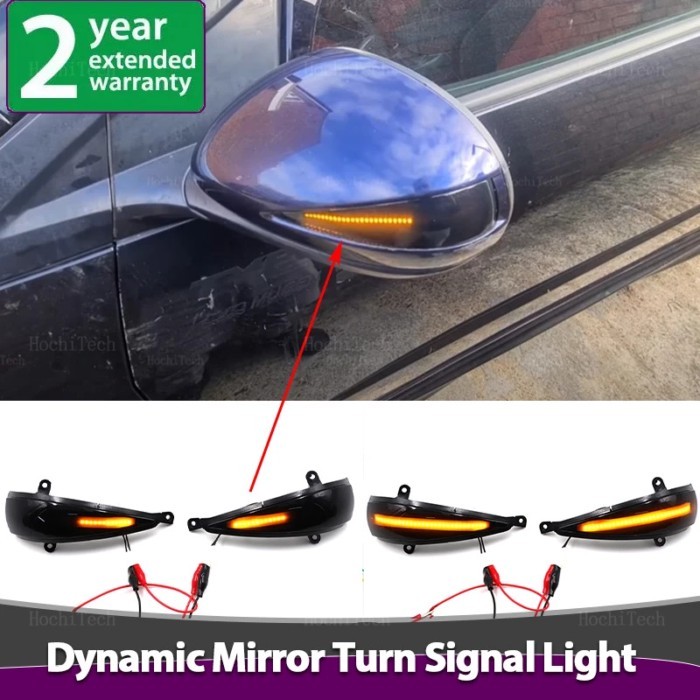 2x Dynamic Side Mirror Blinker Light LED Turn Signal Lamps For  Honda Civic MK8 8th Hatchback 3 doo