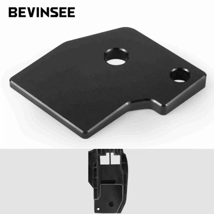 BEVINSEE Aluminum Accelerator Pedal Spacer for VW MQB/MQB EVO for Golf MK7/MK8 GTI for Golf MK7/MK8