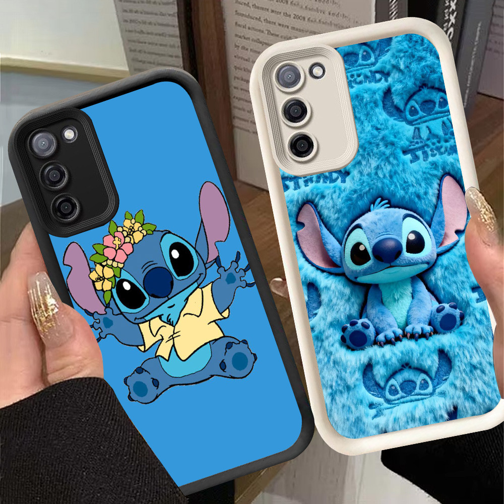 G-69 Stitch Casing สําหรับ OPPO A5i A5 2025 Pro 5G สีดําและสีขาว