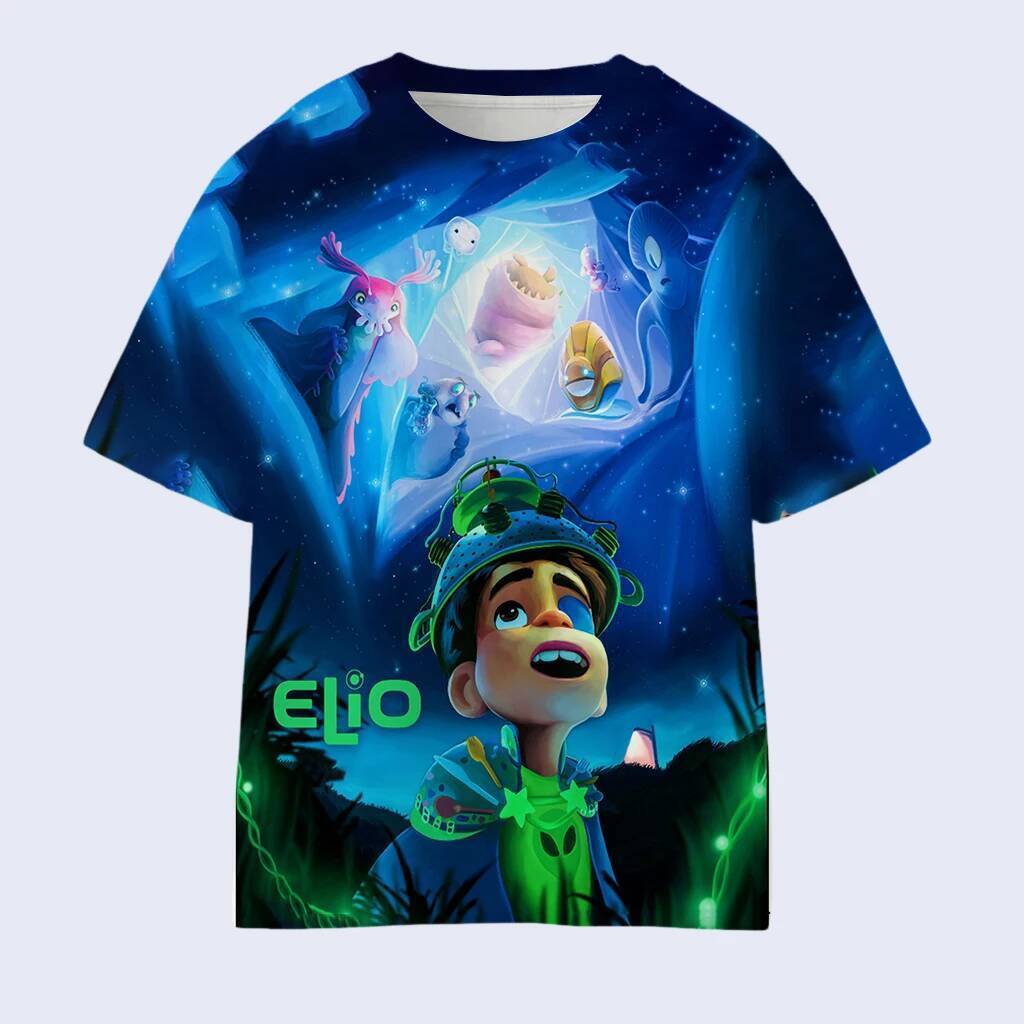เสื้อยืดแขนสั้นระบายอากาศได้ Disney Elio Space Adventure