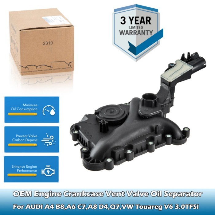 OEM Engine Crankcase Vent Valve Oil Separator 06E103547AB,06E103547AH For AUDI A4 B8,A6 C7,A8 D4,Q5