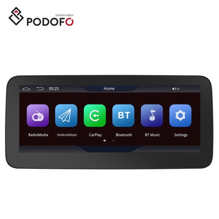 Podofo 10.25'' Stereo Radio For Mercedes-Benz E-class W212 2013-2015 IPS Screen CarPlay Android Aut
