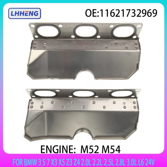 Exhaust mainfold gasket Set For BMW 3 5 7 X3 X5 Z3 Z4 2.0L 2.2L 2.5L 2.8L 3.0L L6 24V 1996-2010 M52