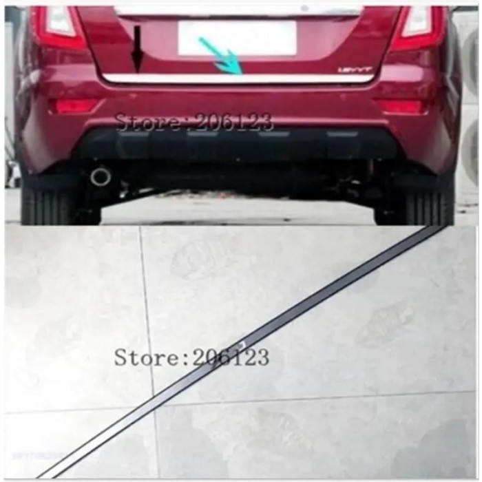 For Lifan X60 Accessories Chrome  2011 2012 2013 2014 2015 Auto rear door trim,tail trunk sticker