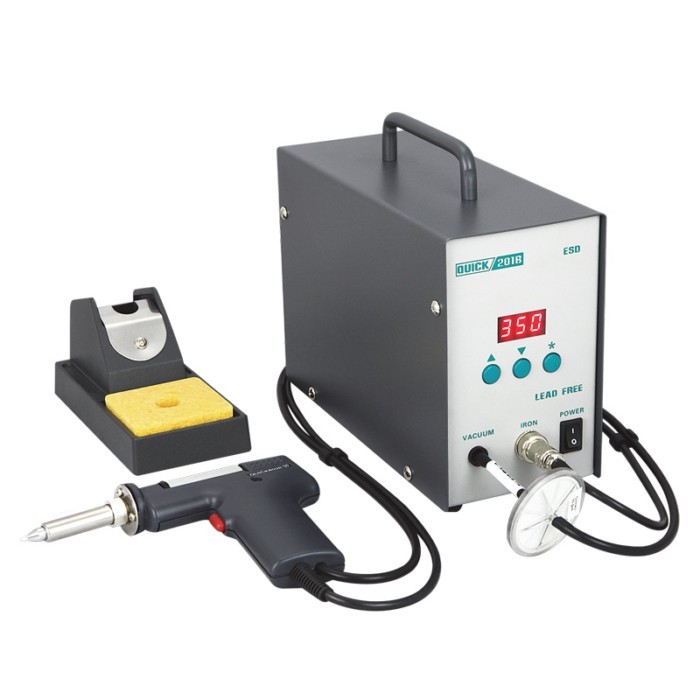 220V Original QUICK 201B ESD Electric Suction Tin Gun QUICK201B Dismantling Static Electric Suction
