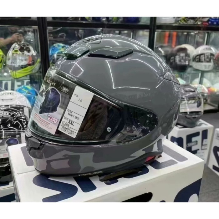 Full Face Motorcycle helmet Shoei Z8 Z-8  NXR2 glossy grey Riding Motocross Racing Motobike Helmet