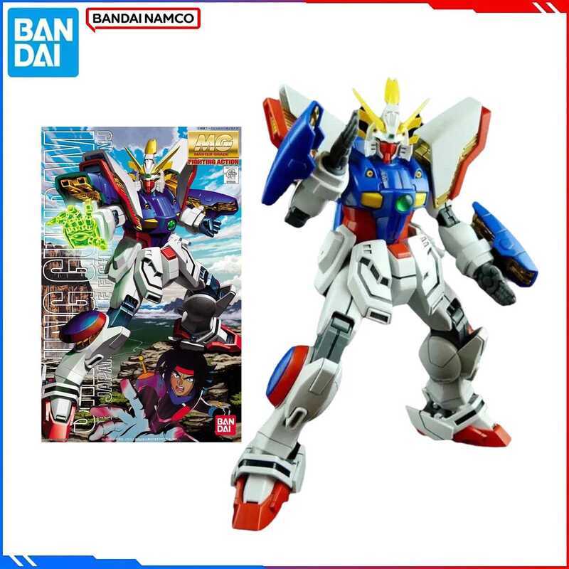 Bandai Genuine Original Gundam Model Kits MG 1/100 Anime Figure GF13-017NJ Shining Gundam Action Fi