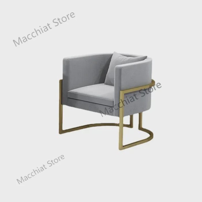 Sofa milk tea shop beauty salon office leisure reception single person sofa table and chair combina