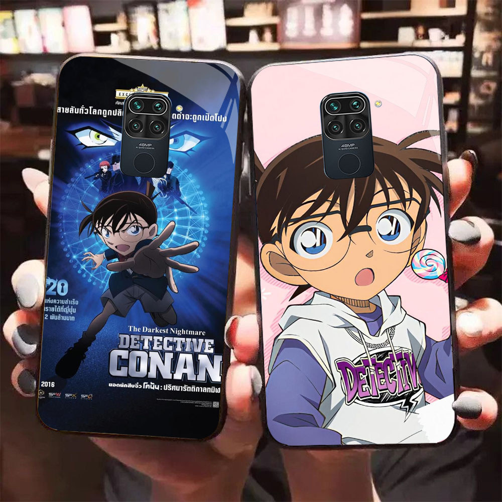 HW-11 ปลอกแก้วนักสืบโคนันสําหรับ Xiaomi Redmi Note Poco X3 9S M2 9 NFC Pro