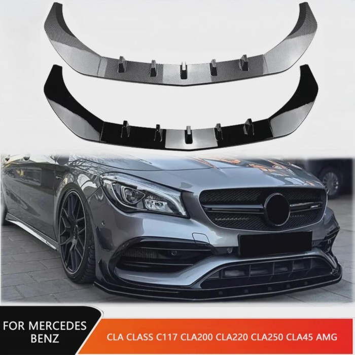 For Mercedes Benz CLA Class C117 2016-2019 CLA200 CLA220 CLA250 CLA45 AMG Car Front Bumpers Splitte
