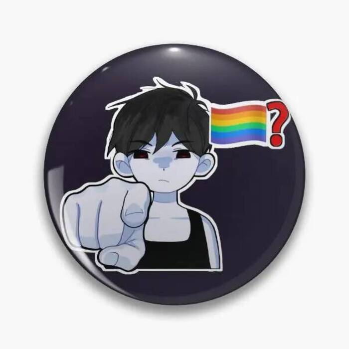 Omori ฉันรู้ว่าอะไรก็ได้ Pins สติกเกอร์ปุ่มนุ่ม Pin Creative Lapel Pin เสื้อผ้าผู้หญิงการ์ตูนน่ารัก 