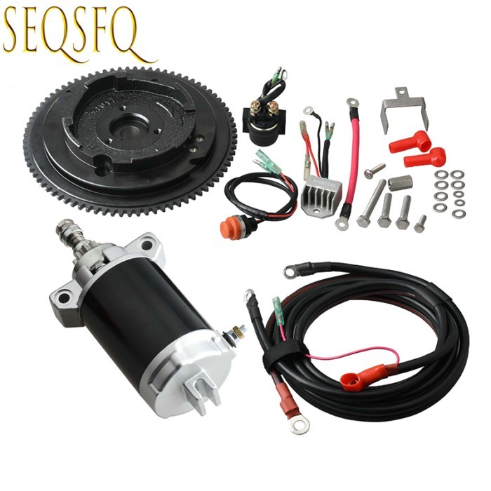 Yamaha Rear Control Change to Electric Start Engine Kit for 4 stroke 15HP 66M PARSUN HIDEA 15HP 18H