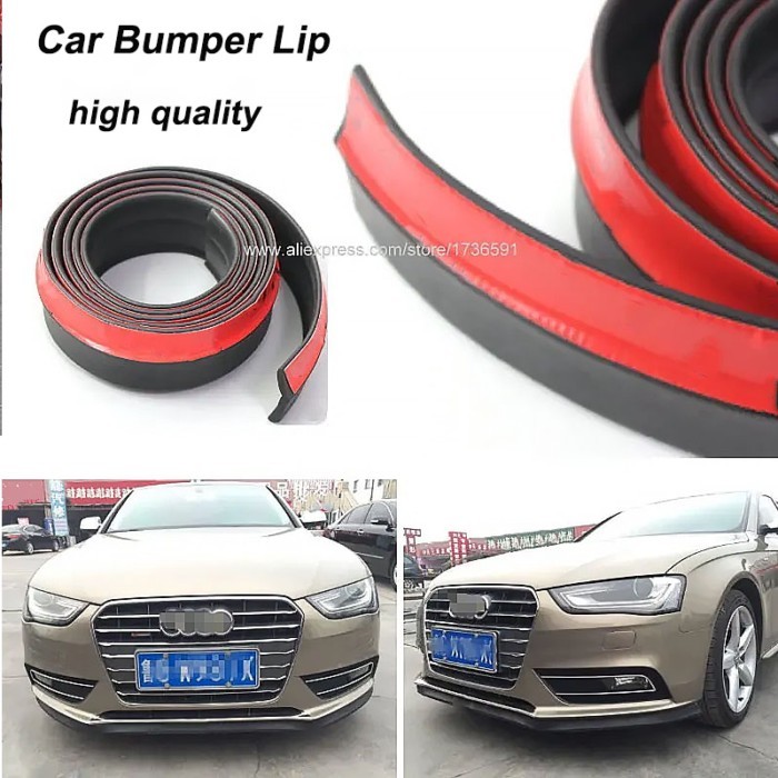For Audi A1 A3 A5 A6 A7 S1 S6 S7 RS6 RS7 Q7 A8L Car Bumper Lip Body Kit Front Rear Skirt Spoiler Bu