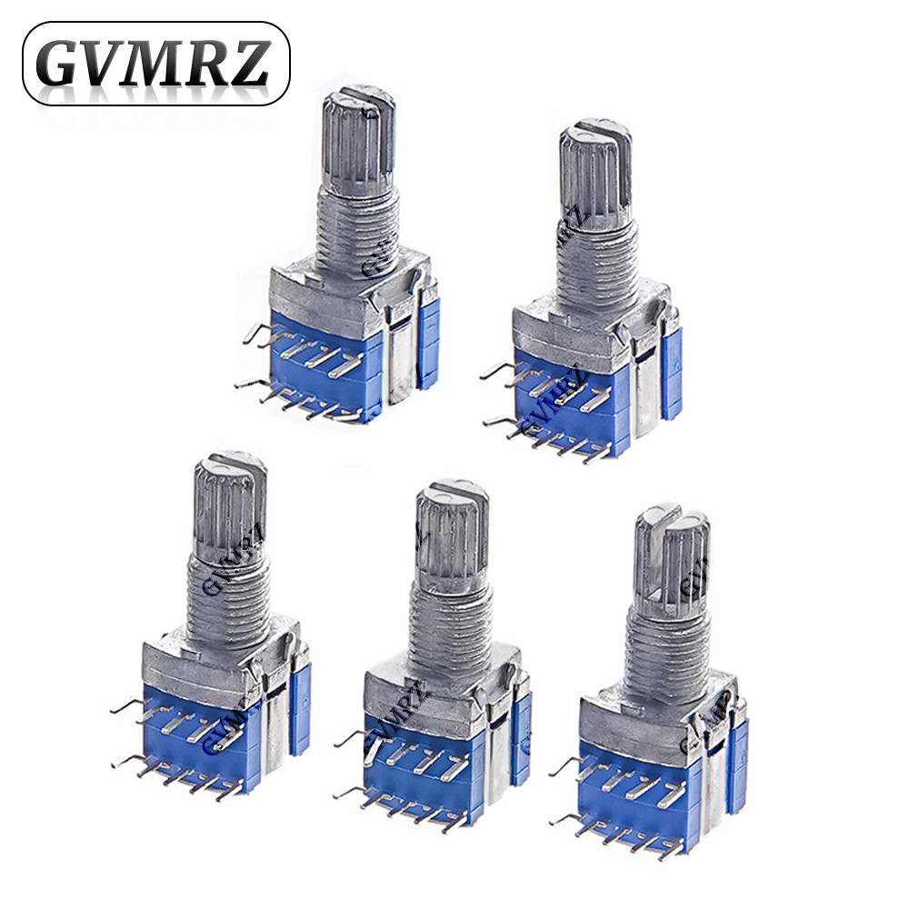 5PCS RS1010 สวิตช์โรตารี่ 15 มม.เพลา 1P2T-1P6T 2P2T-2P4T เลือกสวิทช์