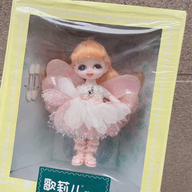 Gelier Flower Fairy ตุ๊กตา BJD 16 ซม.ตุ๊กตาบาร์บี้หลายข้อต่อตาหมุนได้หลายข้อต่อเคลื่อนย้ายได้