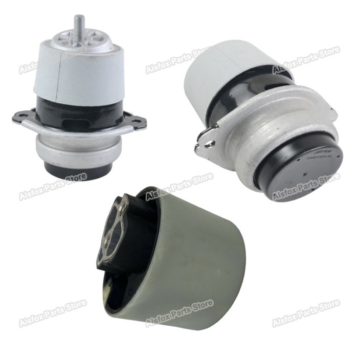 Left Right Side Diesel Engine Motor Mount With Transmission Gearbox Bracket Support Set of 3 For Au