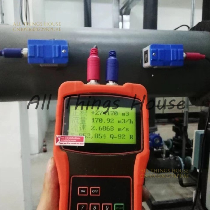 TUF-2000H/HT-2000H Handheld Portable Ultrasonic Flowmeter, External Clamp