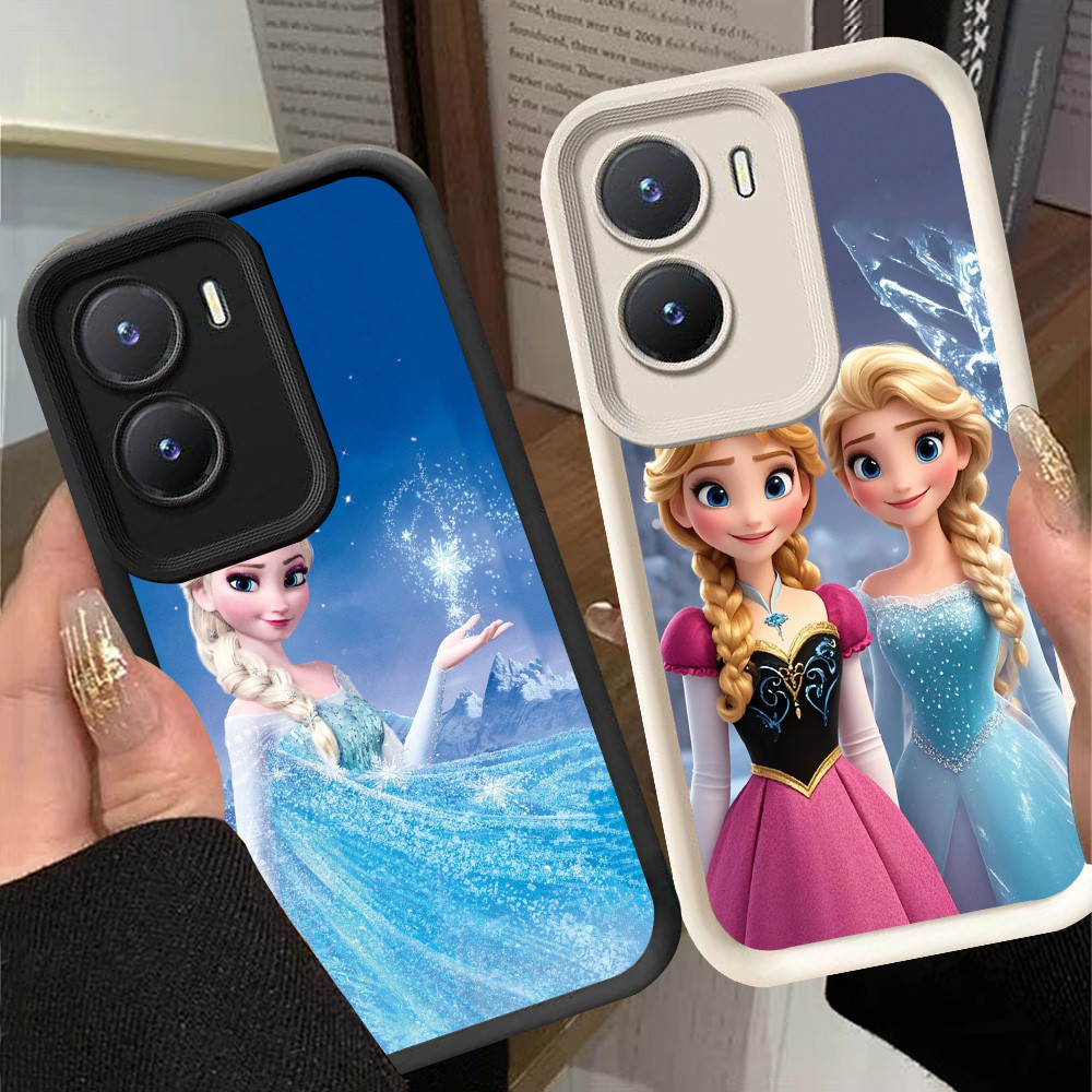 G-74 Frozen Casing สําหรับ VIVO IQOO Z9 Z9X Y02S Y56 Y16 5G สีดําและสีขาว