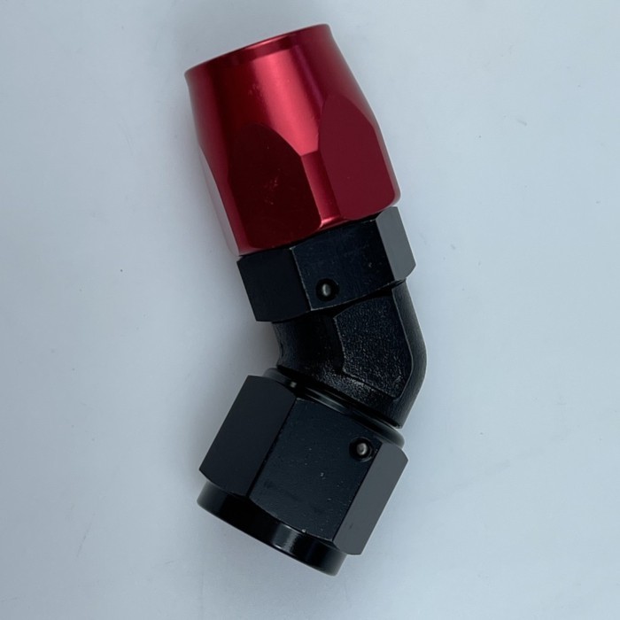 An4 An6 An8 An10 An12 AN Fitting Adapter Swivel Aluminum An Forged Hose Ends 45 Degree