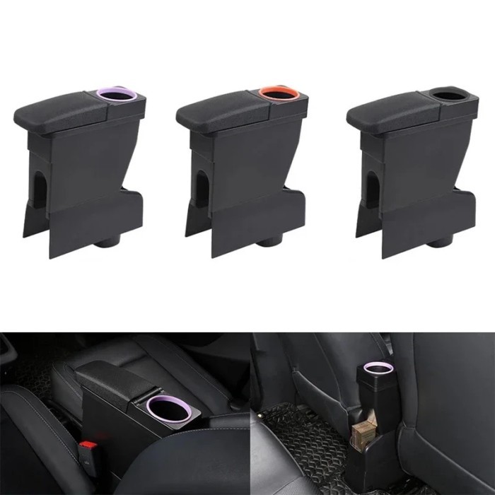 Auto Central Storage Armrest Box with Water Cup Holder Modified for Leapmotor T03 2023 2024 2025
