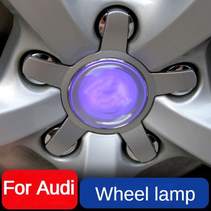 For Audi Wheel Hub Center Cover Magnetic Levitation Wheel Hub Light Fit A3 A4 A5 A6 A7 A8 Q3 Q5 Q7