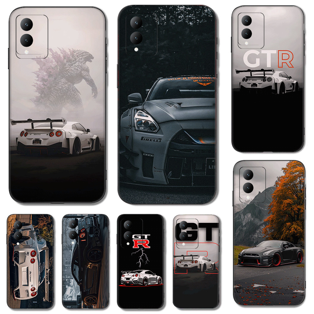 Vivo Y04 Y04S Y29S Y19 Y19E T4 Lite Y19S GT Y21D Y31 เคสโทรศัพท์ TPU ฝาครอบป้องกันแบบนุ่ม Nissan GTR