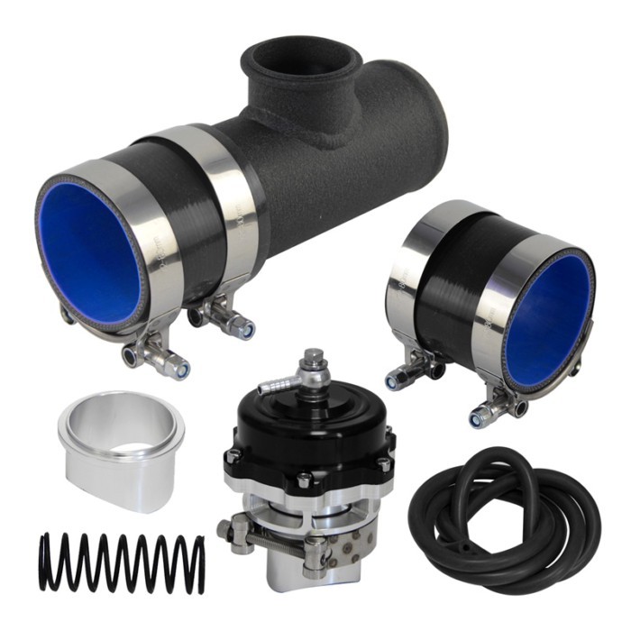 50mm 35psi Turbo Blow Off Valve  2.75" 70MM*150mm & BOV Adapter & Clamp & 2.75" OD Flange Pipe