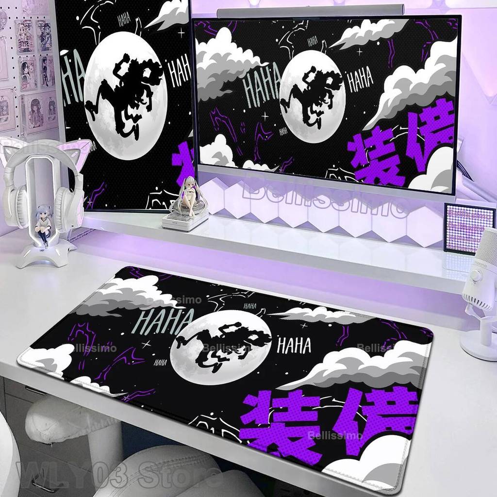 Anime Mouse Pad แป้นพิมพ์แล็ปท็อปพรม HD Gaming Mousepad PC one piece Luffy โต๊ะ Cool Play MAT ขยาย Gamer ตู้ Tablemat