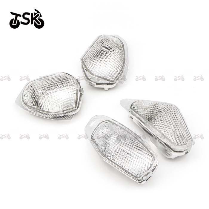 For Kawasaki ZZR400 ZZR600 ZZR 400 600 ZX600E 1994-2004 Front & Right Turn Signal Light Lens Lampsh