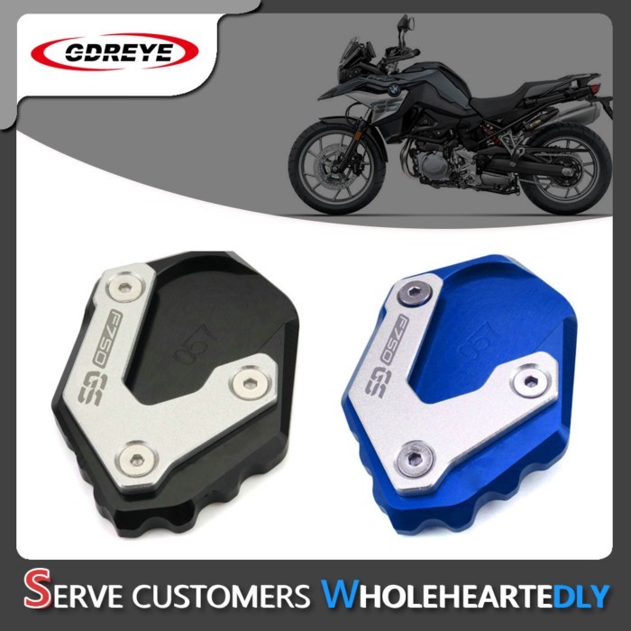 F750GS Kickstand Side Stand Extension Plate Pad For BMW F750GS F 750GS F750 GS F 750 GS 2018 2019 2