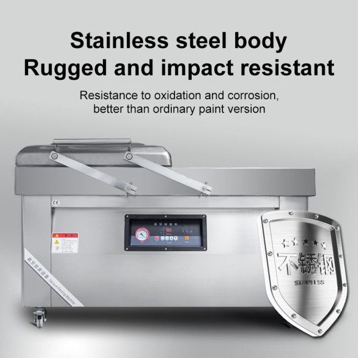 DZ400/DZ500 Manufacturer Low Price Meat Rice Snack Fish Food Sealer Bag Gas Flush Big Size Double C