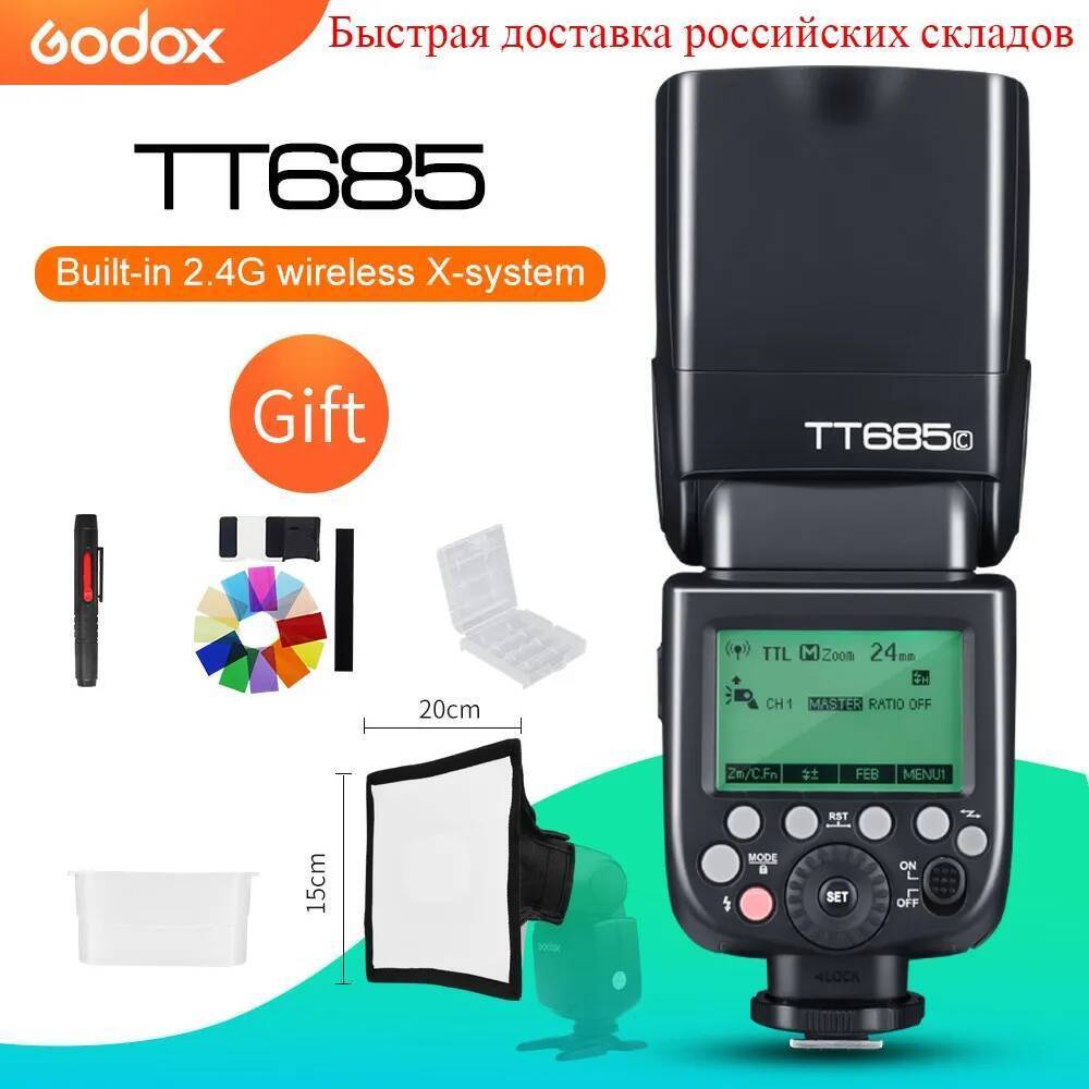 Godox TT685 TT685C TT685N TT685S TT685F TT685O TTL HSS กล้องแฟลช Speedlite สําหรับ Canon Nikon Sony 