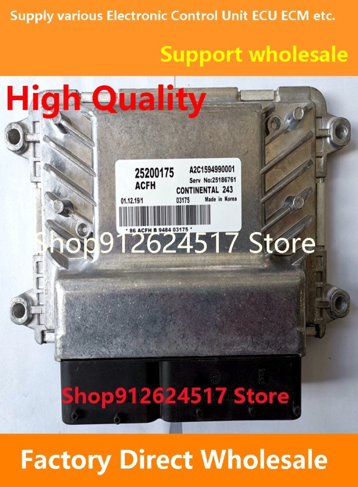ECU 25200175 A2C159990001/25184853 5WY1K73A/25191195 5WY1V30A Engine Computer Board Compatible For
