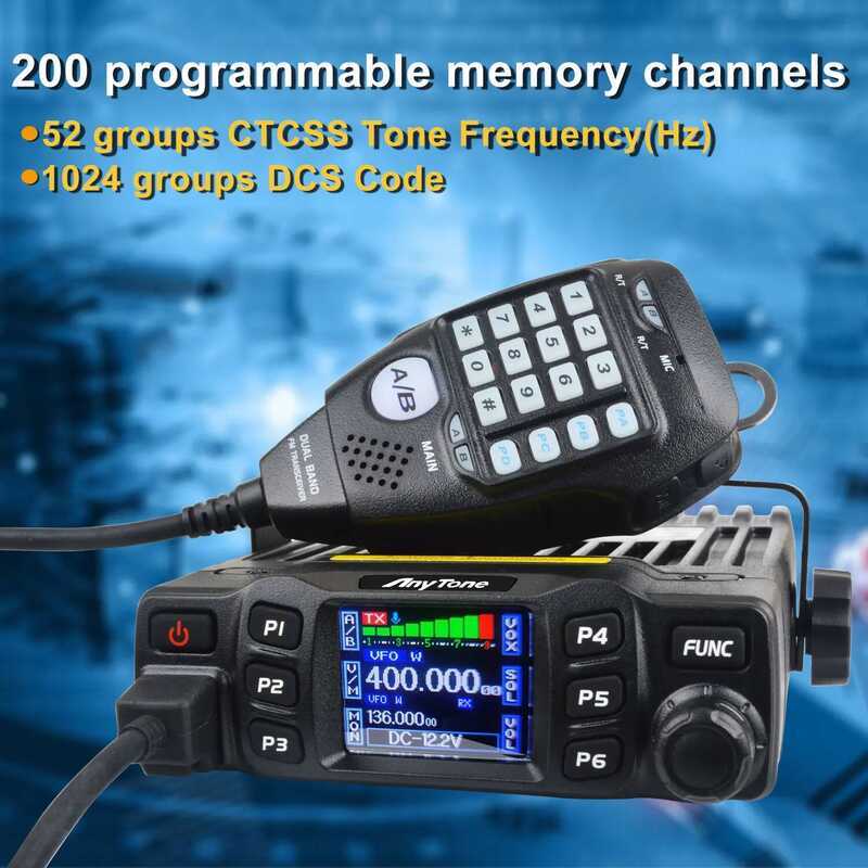▥ วิทยุสื่อสารเคลื่อนที่ Anytone At-778Uv 144-146Mhz 430-440Mhz 25W 200 ช่องสัญญาณ VOX อนาล็อก
