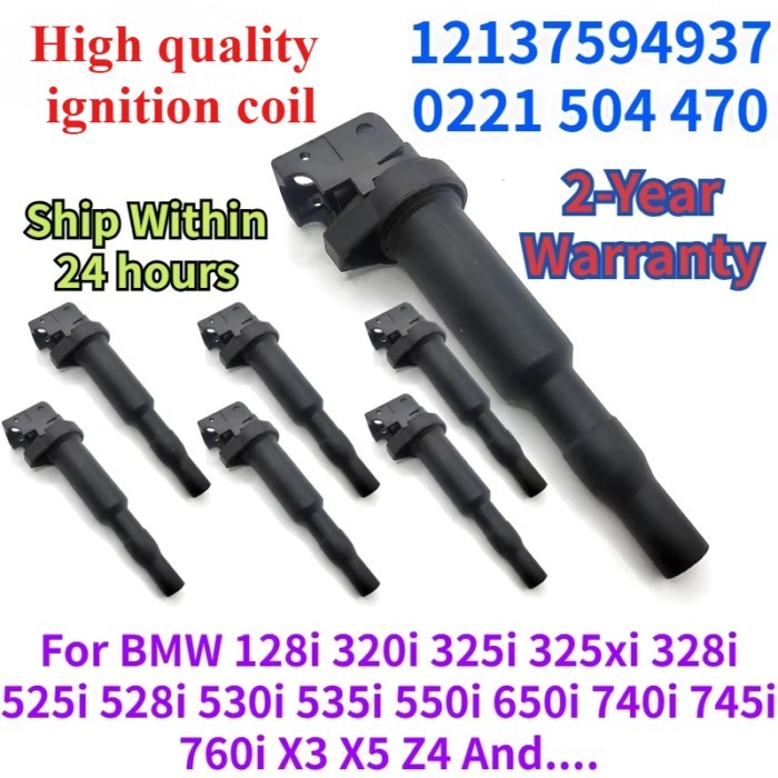 High Quality Ignition Coil 12137594937 12137551049 0221504100 UF592 N54 N52 for BMW 325 328 330 335