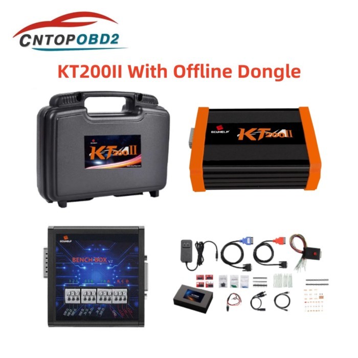Upgrad KT200ii Online Full Version with Offline Dongle kt200 2 ECU Programmer for Car Truck Motorbi