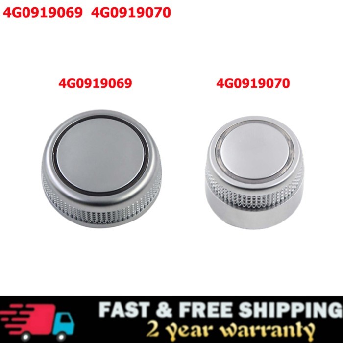 4G0919070 4G0919069 MMI Radio Volume Knob Rotary Button Switch & Menu Switch Setting Cover Cap For