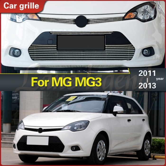 For MG MG 3 2011-2013 Special Net Modified Grille Grille Bright Surface Decorative Metal Fittings B