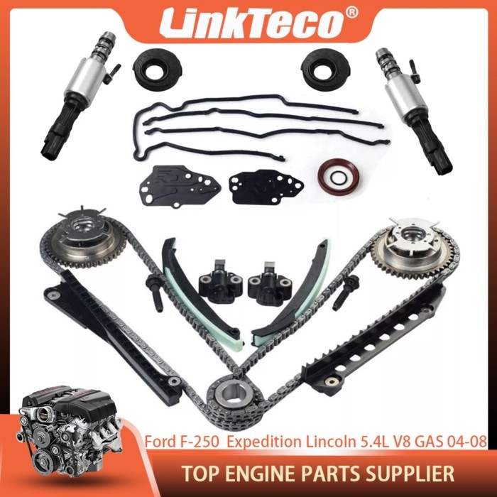 3V Timing Chain Kit Cam Phaser Timing + cover Seal For Ford Expedition F150 F250 Lincoln MAark Navi