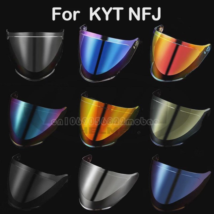 KYT Replacement Helmet Glass KYT NFJ Open Face Helmet Use Only