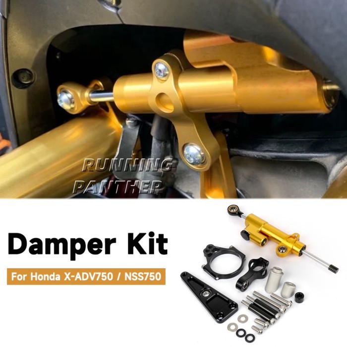 Motorcycle Steering Damper Kit For Honda X-ADV 750 XADV750 2017- NSS750 NSS 750 2021- Adjustable St