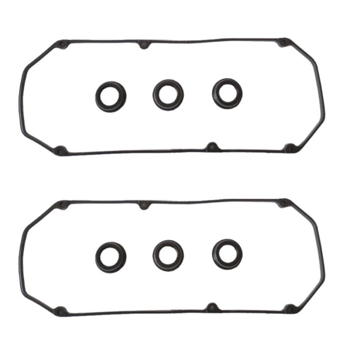 8pcs/set MD303148 Black Valve Cover Gasket Set Rubber for Mitsubishi Pajero Sport V43 V73 6G72  ENG