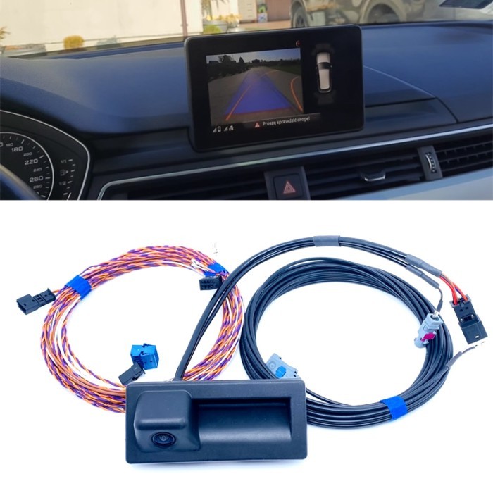 For Audi A4 B9 8W 3V0 827 566 L Rear View Trunk Handle Camera with Highline Guidance Line 3V0827566
