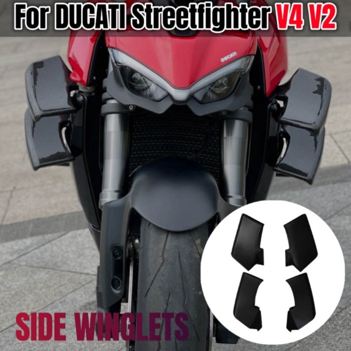 2023 V4/V4S Winglets Wings Spoiler Fxed For DUCATI Streetfighter V4 V4S V4SP 2020-2023 V2 2022-2023