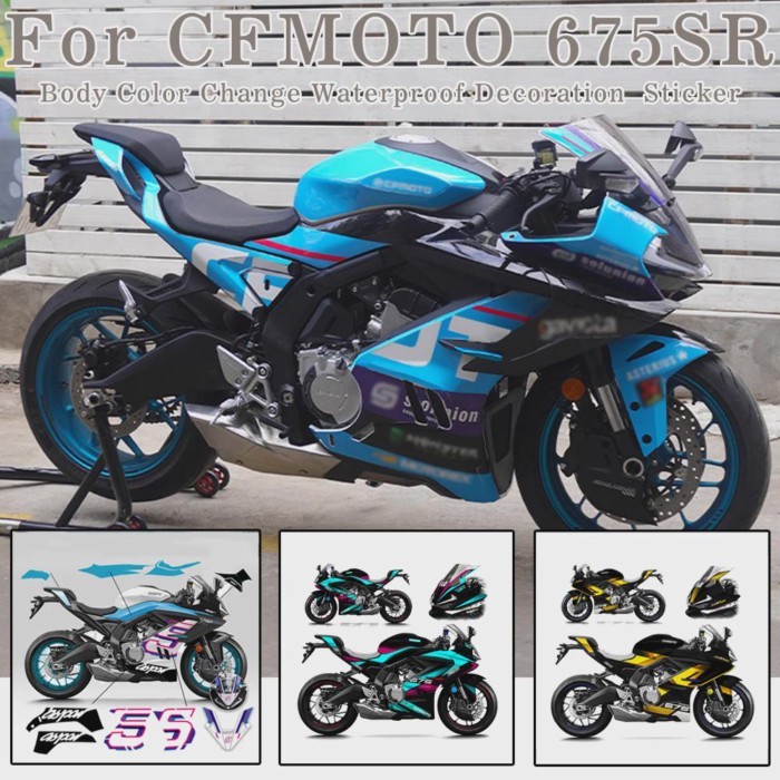 For CFMOTO 675SR 675 SR 675SR-S 675SS SR675 Modification Full Body Change Color Decals Waterproof D